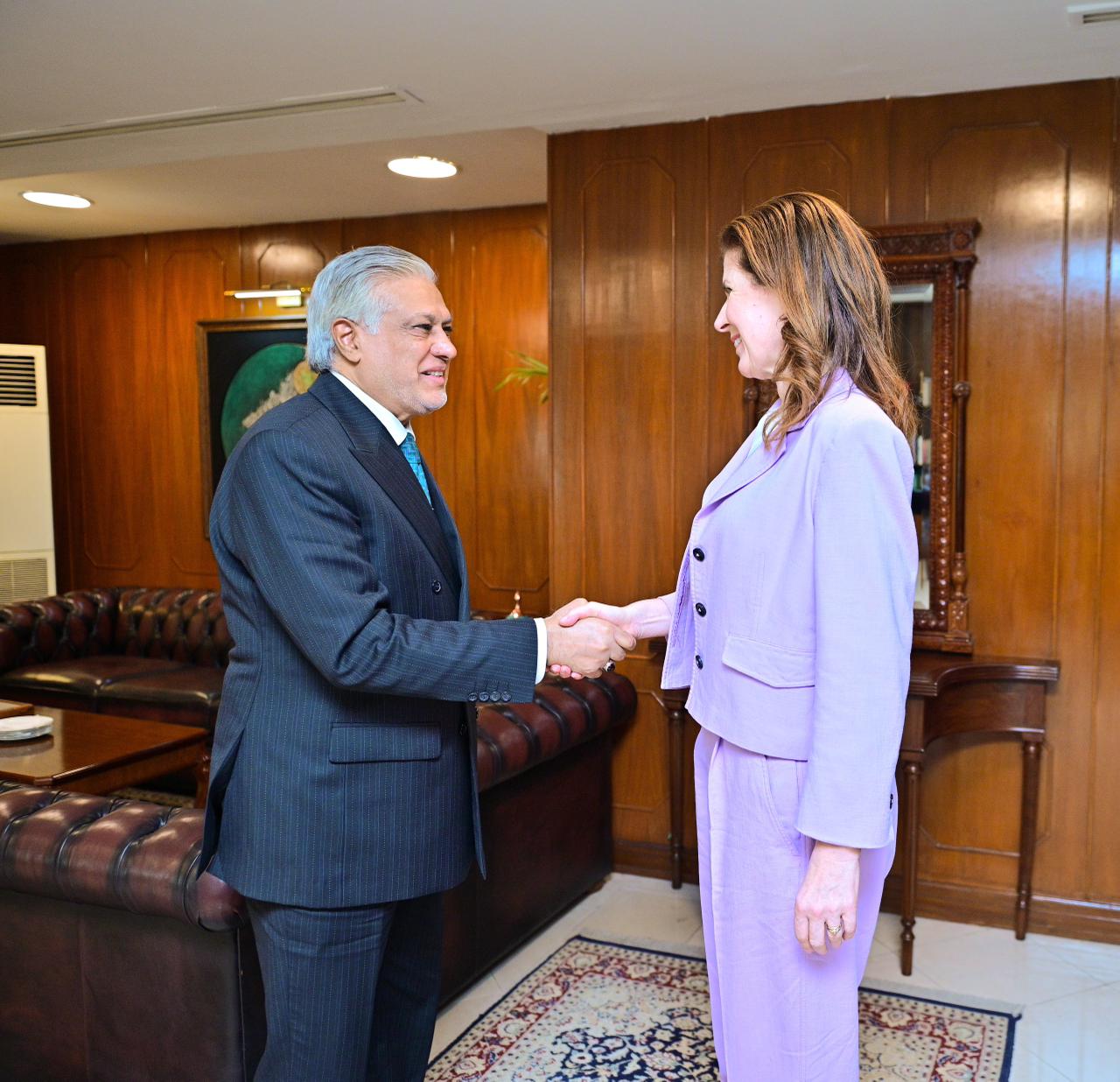 DPM/FM Dar, UK Minister Jenny discuss cooperation in key areas of mutual interest
