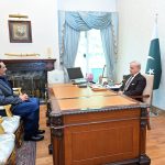 Minister Raza Hayat Hiraj calls on PM Shehbaz Sharif