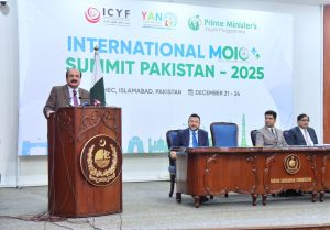 Rana Mashhood declares Pakistan’s Youth as the nation’s future at MOIC Summit 2025