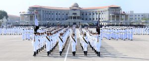 124th midshipmen, 32nd short service commission course commissioning parade held