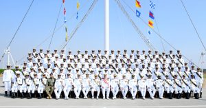 124th midshipmen, 32nd short service commission course commissioning parade held