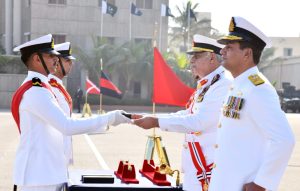 124th midshipmen, 32nd short service commission course commissioning parade held
