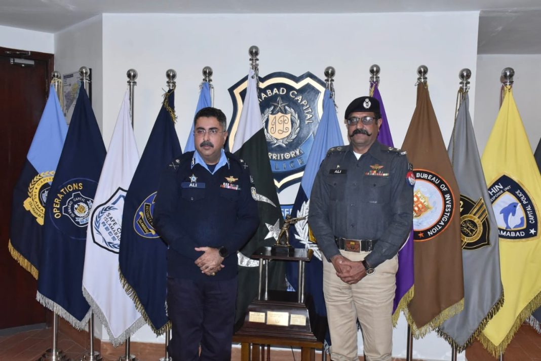 Ali Akbar Rizvi IGP Rizvi meets newly appointed SS Prisons Ali Akbar