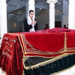 Aseefa Bhutto visits ancestor Bhutto Family Graveyard