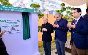 PM inaugurates T Chowk flyover, Islamabad Expressway Signal Free Corridor projects