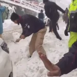 Heavy snowfall in Galiyat, district administration launches emergency road restoration drive