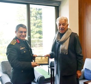 Turkish Chief of Defence Forces calls on Defence Minister Khawaja Asif