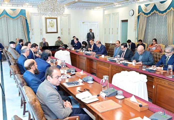 Prime Minister Muhammad Shehbaz Sharif presiding over a meeting on Federal Government's Ramzan Package