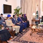 President Asif Ali Zardari in a meeting with Mr Ali Yousuf, Minister of Interior of Somalia, at Aiwan-e-Sadr