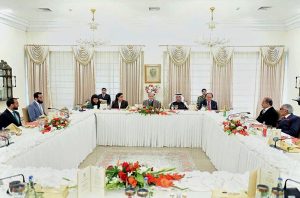 Prime Minister of Pakistan Muhammad Shehbaz Sharif meets Sajwani Business delegation of UAE and holds a luncheon in its honor