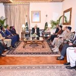 President Asif Ali Zardari in a meeting with Mr Ali Yousuf, Minister of Interior of Somalia, at Aiwan-e-Sadr