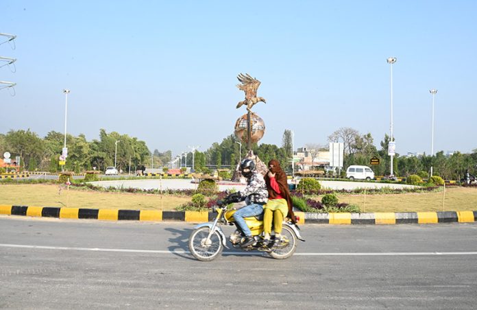 An attractive view of Shaheen chowk underpass in the Federal Capital