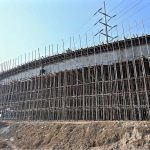 Construction work of 10th Avenue underway during development work in the Federal Capital