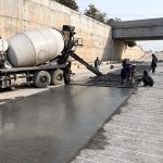 A view of construction work of 10th avenue under process in the Federal Capital