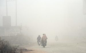 A dense blanket of fog envelops the entire Federal Capital during the early morning hours