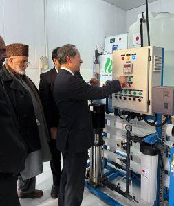 H.E. Mr. Akamatsu Shuichi, Ambassador of Japan to Pakistan, inaugurated a project to set up water filtration plants in seven communities of district Faisalabad, The project was implemented by Alkhidmat Foundation Pakistan