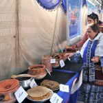 Women visits and observe traditional Saraiki dishes displayed on food stall during Saraiki Culture Day celebrations at the Tea House.