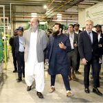 Federal Minister for Commerce Jam Kamal Khan inspects production facilities during his visit to the PAAPAM Bin Qasim automotive cluster, where he toured key industrial units and expressed optimism about strong growth, indigenization, and export potential of Pakistan's local automobile industry