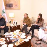 Chairman Prime Minister's Youth Programme Rana Mashhood Ahmad Khan in a meeting with German Ambassador