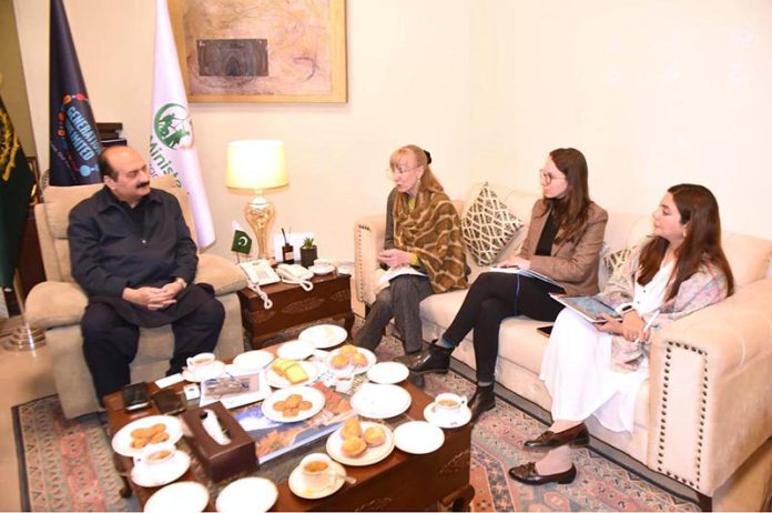 Chairman Prime Minister's Youth Programme Rana Mashhood Ahmad Khan in a meeting with German Ambassador