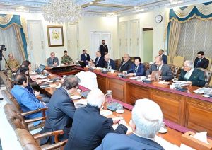 Prime Minister Muhammad Shehbaz Sharif presiding over a meeting of the Federal Ministries on implementation of Economic Governance Reforms.