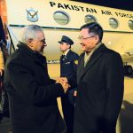 Deputy Prime Minister and Foreign Minister Senator Muhammad Ishaq Dar arrived in Beijing. At the airport, he was recieved by China's Special Representative on Afghanistan Ambassador Yue Xiaoyong