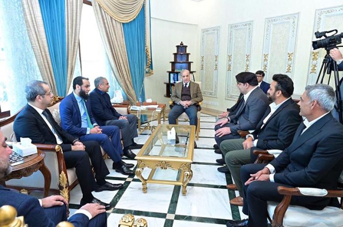 Representatives of the firms which acquired two new teams of Pakistan Super League meet with Prime Minister Muhammad Shehbaz Sharif