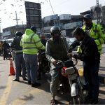 Traffic police begin installing free safety rods on motorcycles ahead of the Basant festival in the Provicial Capital