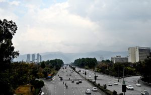 Thick layers of clouds blanket the sky over the Federal Capital, adding a pleasant and beautiful view in the cold weather of the city.