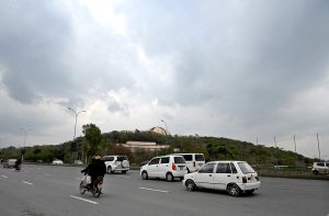 Thick layers of clouds blanket the sky over the Federal Capital, adding a pleasant and beautiful view in the cold weather of the city.