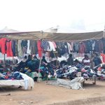 People busy selecting and purchasing used warm clothes from Landa Bazaar