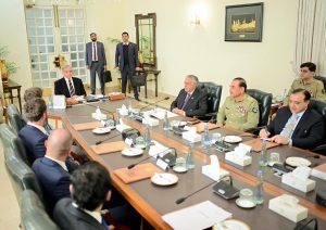 Prime Minister Muhammad Shehbaz Sharif and CDF & COAS Syed Asim Munir witnessing signing of MoU between the Government of Pakistan and SC Financial Technologies LLC, an affiliated entity of World Liberty Financial, regarding digital payment architectures for cross border transactions while Minister for Finance Muhammad Aurangzeb and CEO World Liberty Financial Mr. Zachary Witkoff signing on behalf of the respective sides.