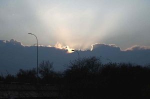 Thick layers of clouds blanket the sky over the Federal Capital, adding a pleasant and beautiful view in the cold weather of the city.