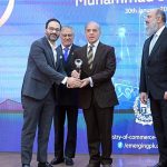Prime Minister Muhammad Shehbaz Sharif presents awards to leading exporters of the country