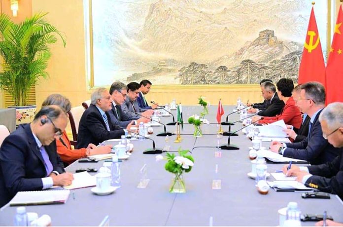 Deputy Prime Minister and Foreign Minister, Senator Mohammad Ishaq Dar, held meeting with Mr. Liu Haixing, Minister of the International Department of the Communist Party of China