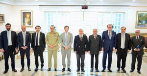 Prime Minister Muhammad Shehbaz Sharif and CDF & COAS Syed Asim Munir witnessing signing of MoU between the Government of Pakistan and SC Financial Technologies LLC, an affiliated entity of World Liberty Financial, regarding digital payment architectures for cross border transactions while Minister for Finance Muhammad Aurangzeb and CEO World Liberty Financial Mr. Zachary Witkoff signing on behalf of the respective sides. APP/MAF/FHA