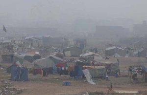 Thick fog blankets near the Motorway area during the morning, reducing visibility and creating a chilly winter atmosphere.
