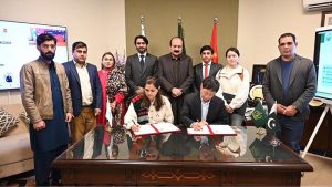 Chairman Prime Minister's Youth Programme Rana Mashhood Ahmad Khan Witnessed the Letter of Intent (LOI) signing Ceremony between Prime Minister's Youth Program (PMYP) and TANG Chinese Education & Technology (Pvt) Ltd