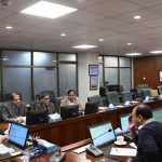 Federal Minister for Maritime Affairs Muhammad Junaid Anwar Chaudhry presides over a meeting on fisheries sector reforms.