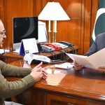 Chief Whip Opposition Benches Malik Muhammad Amir Dogar called on Speaker National Assembly Sardar Ayaz Sadiq to handing over the letter regarding appointment of Leader of Opposition at Parliament House