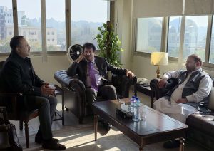 Pakistan Ambassador to Jorden Major General(R) Khurram Sarfraz Khan called on Federal Minister for National Heritage and Culture Division Aurangzeb Khan Khichi at his office.