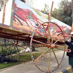 Preparations are underway on Ferozepur Road for the celebration of Jashn-e-Baharan, following directions from Punjab Chief Minister Maryam Nawaz