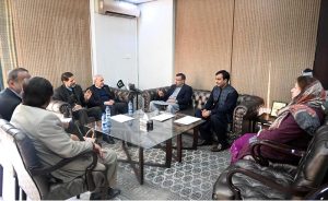 Managing Director of the Associated Press of Pakistan, Muhammad Asim Khichi, meets Iranian Ambassador to Pakistan H.E. Dr. Reza Amiri Moghaddam during his visit to the APP Headquarters.