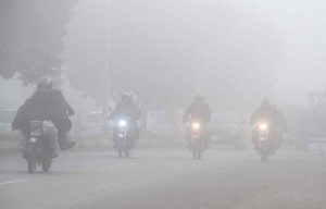 A view of thick fog that engulfs the Federal Capital during morning time