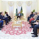 Prime Minister Muhammad Shehbaz Sharif meets a delegation from Ericsson led by President Patrick Johansson.
