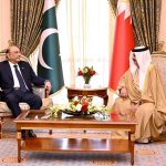 President Asif Ali Zardari in a meeting with His Majesty King Hamad bin Isa Al Khalifa Al-Qudaibiya Palace