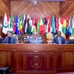 Minister of State for Finance and Railways, Mr. Bilal Azhar Kiyani, Mr. Justice Shahid Waheed, Judge Supreme Court of Pakistan, Dr.Omer A. Oseni Secretary General OIC-AC, at the International Conference on “Strengthening Investor Confidence through Alternative Dispute Resolution”.