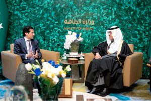 Federal Minister for Petroleum Ali Pervaiz Malik in meeting with HRH Prince Abdulaziz bin Salman Al-Saud, Minister of Energy of Saudi Arabia