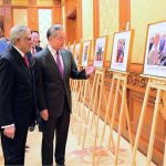 Deputy Prime Minister and Foreign Minister Senator Mohammad Ishaq Dar, together with Chinese Foreign Minister Wang Yi, viewed a special photo exhibition tracing 75 years of Pakistan-China friendship