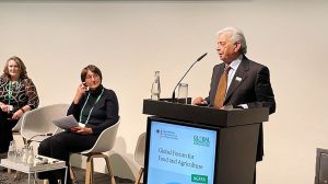 Federal Minister for National Food Security and Research, Rana Tanveer Hussain, addressing the Global Forum for Food and Agriculture (GFFA) 2026 in Berlin, highlighting Pakistan’s commitment to water resilience, sustainable agriculture, and food security